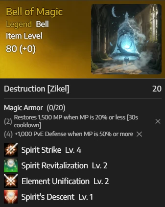 Bell of Magic roll