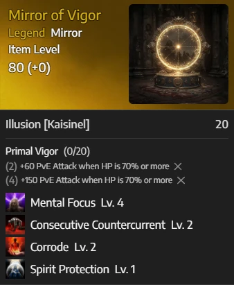 Mirror of Vigor roll