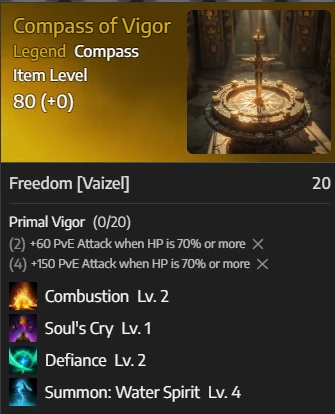 Compass of Vigor (PvP) roll
